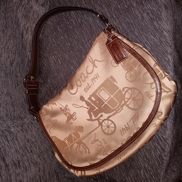 Coach Handbags - Coach Horse and Carriage Messenger Hobo Handbag